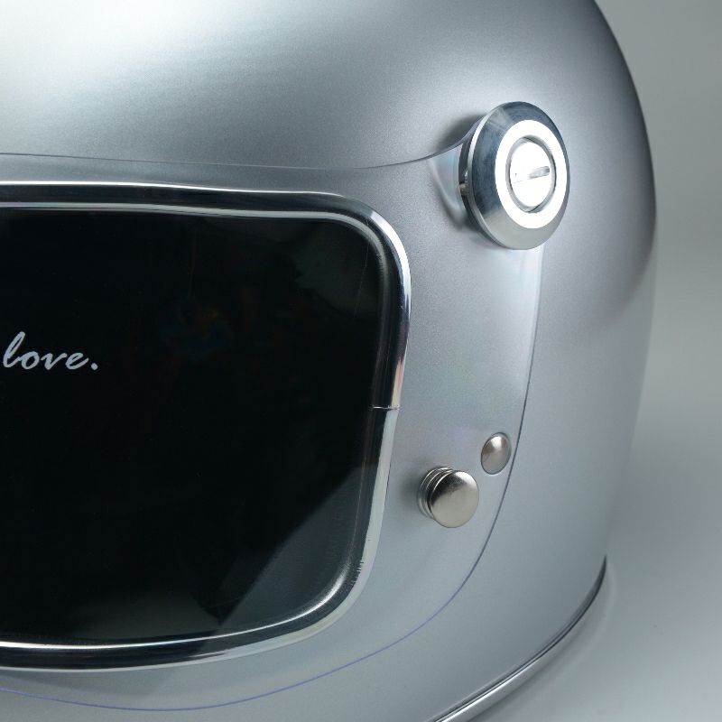 LENNONシリーズ フルフェイスヘルメット セミマットシルバー feture 5