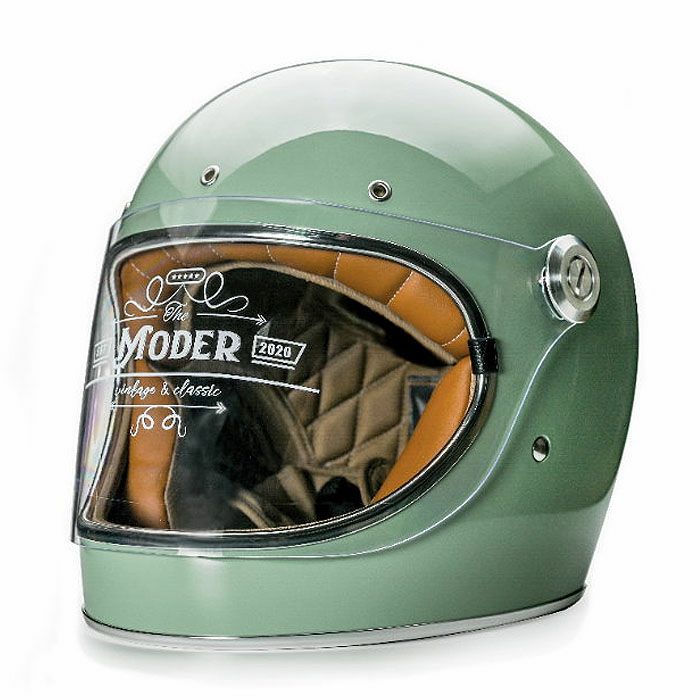 MODER ADELINEシリーズ フルフェイスヘルメット ブライトグレーグリーン feture