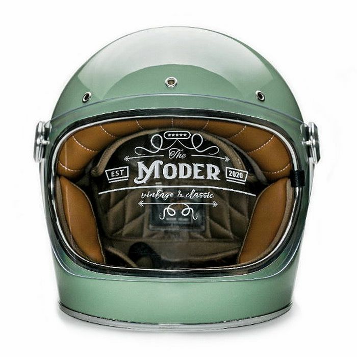 MODER ADELINEシリーズ フルフェイスヘルメット ブライトグレーグリーン feture 2