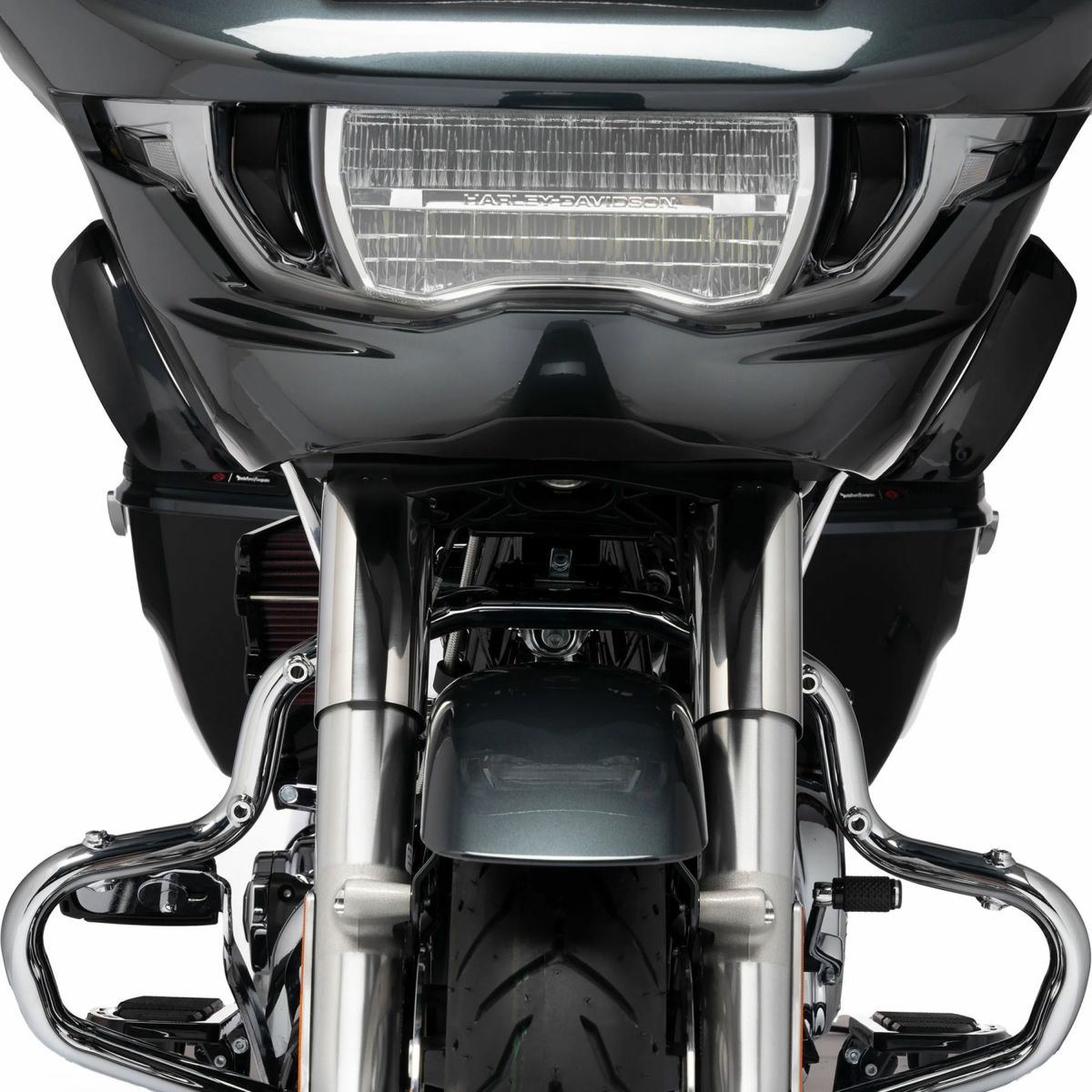 2024以降 ツーリング ロワーフェアリング用 エンジンガード (クローム)