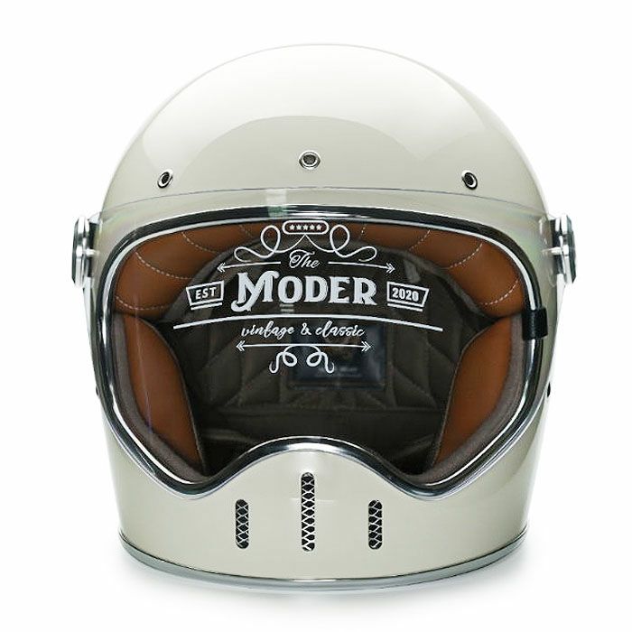MODER LOUISEシリーズ フルフェイスヘルメット ブライトアイボリーホワイト feture 2