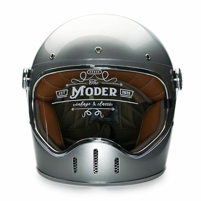 MODER LOUISEシリーズ フルフェイスヘルメット ブライトスターシルバー feture 2