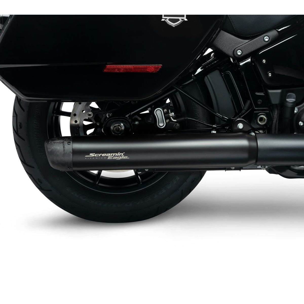 2025以降 ソフテイル スクリーミンイーグル エクストリームフロー・チタニウムスリップオンマフラー (ブラック)5