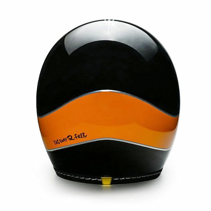 500TXシリーズ 2LOUD カスタム ジェットヘルメット グロスブラック/オレンジ feture 4