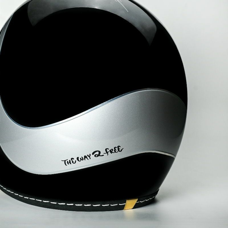 500TXシリーズ 2LOUD カスタム ジェットヘルメット グロスブラック/シルバー feture 7