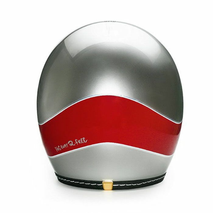 500TXシリーズ 2LOUD カスタム ジェットヘルメット グロスシルバー/レッド feture 4