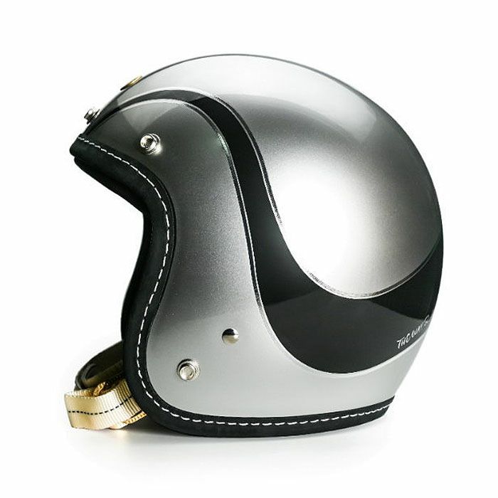 500TXシリーズ 2LOUD カスタム ジェットヘルメット グロスシルバー/ブラック feture 3