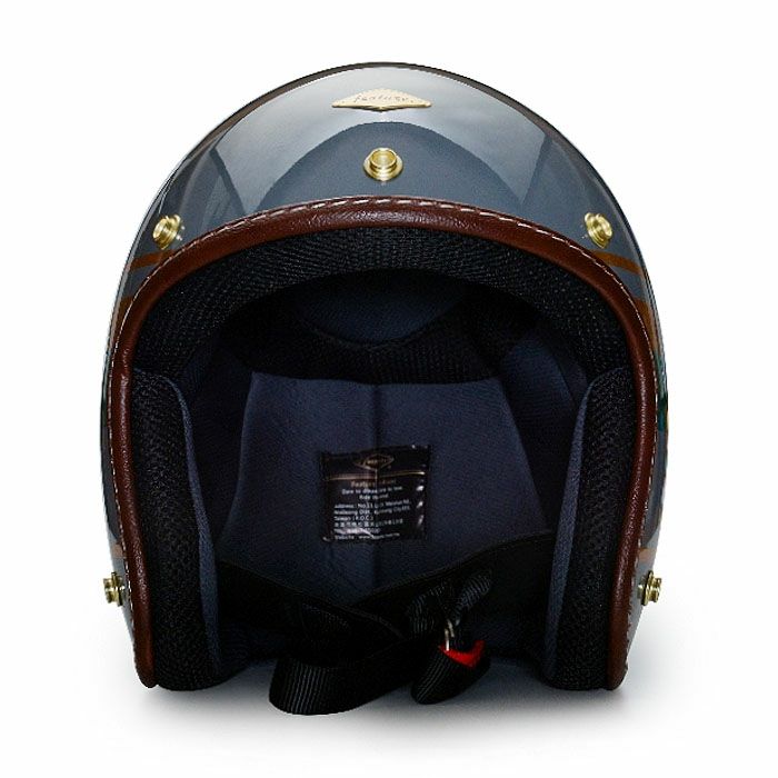 WARDシリーズ ジェットヘルメット セメントグレー/ダークグリーン feture 2