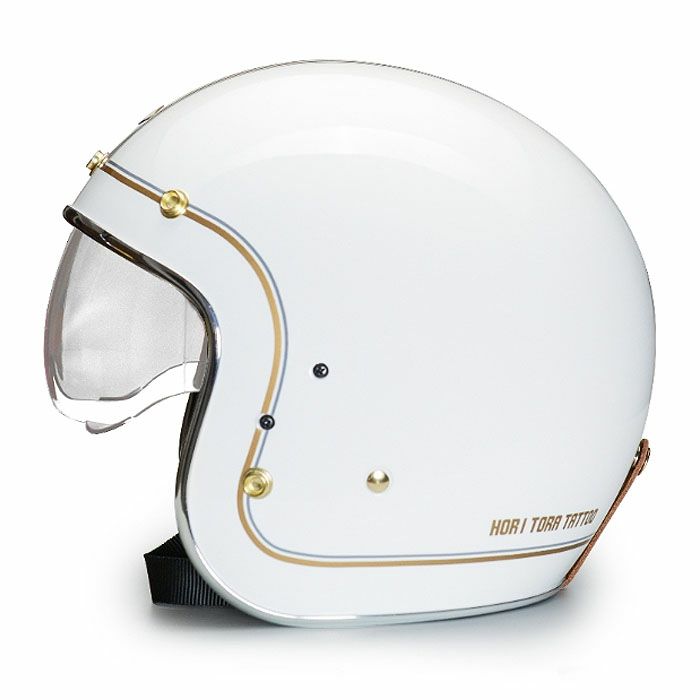 HORI TORAシリーズ TATTOO インナーバイザー ジェットヘルメット スノーホワイト feture 3