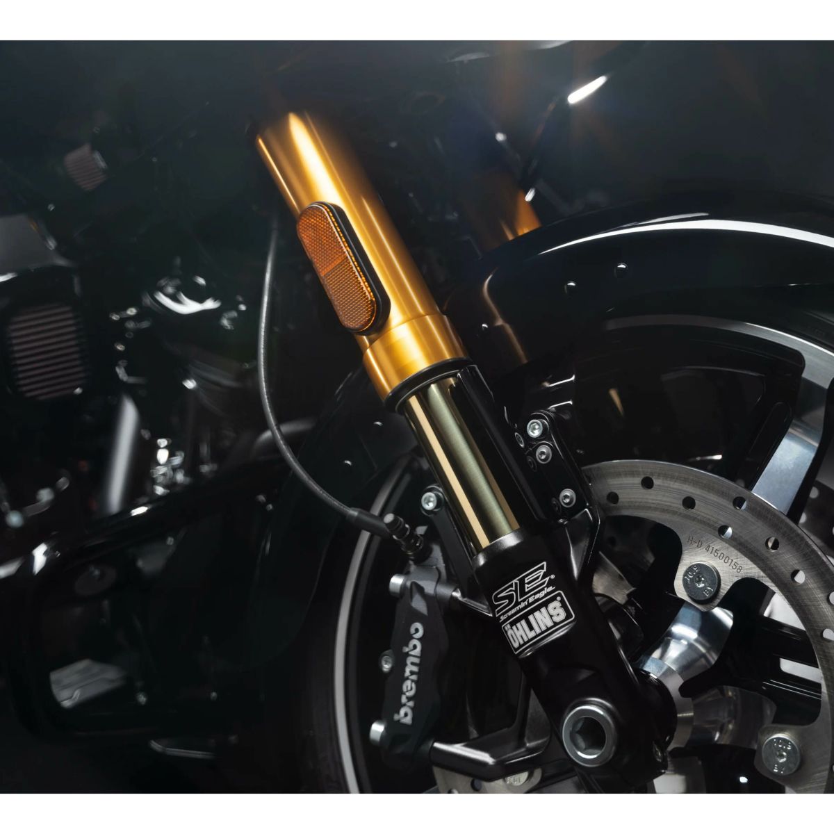 2024以降 ツーリング スクリーミンイーグル/オーリンズ 倒立フォークキット (ゴールド)3