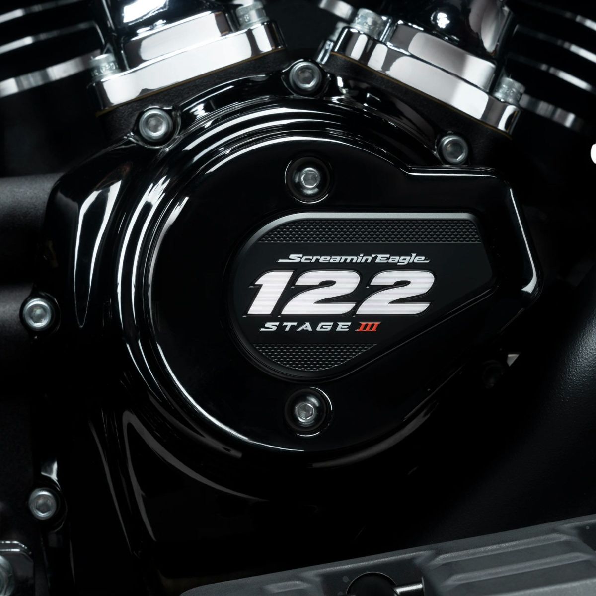 2024以降 ツーリング スクリーミンイーグル ステージ3 122ci タイマーカバーメダリオン