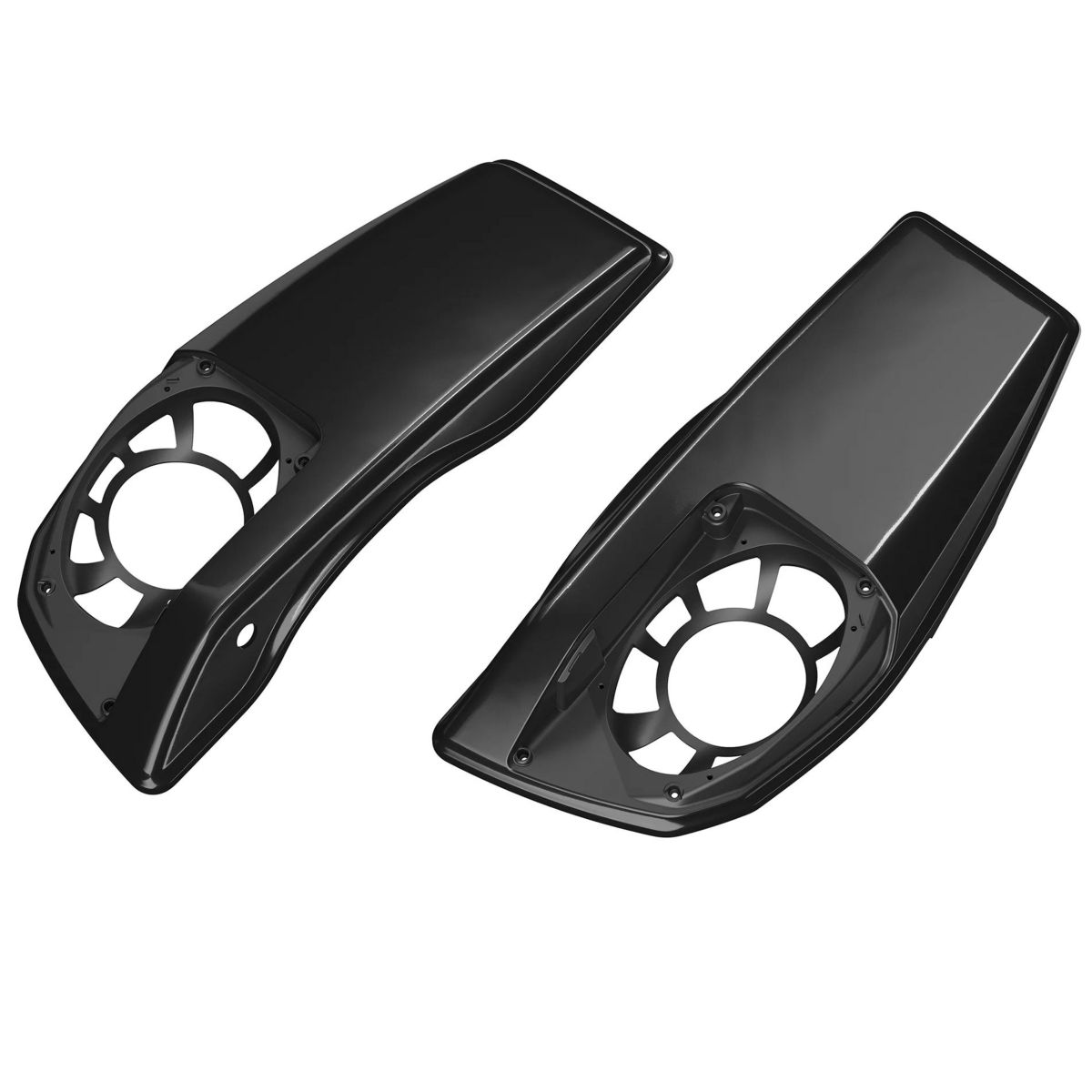 2024以降 ツーリング サドルバッグスピーカー用リッド (ビビッドブラック)