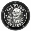 M8ソフテイル ダービーカバー SKIPPER グロスブラック San Diego Customs 