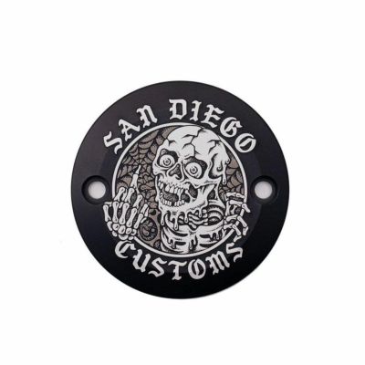 M8 ツーリング、ソフテイル SKIPPER タイミングカバー グロスブラック San Diego Customs 