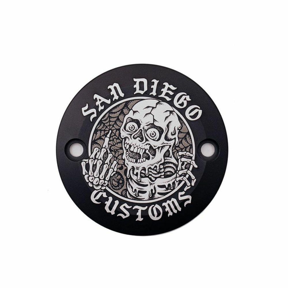  M8 ツーリング、ソフテイル SKIPPER タイミングカバー グロスブラック San Diego 