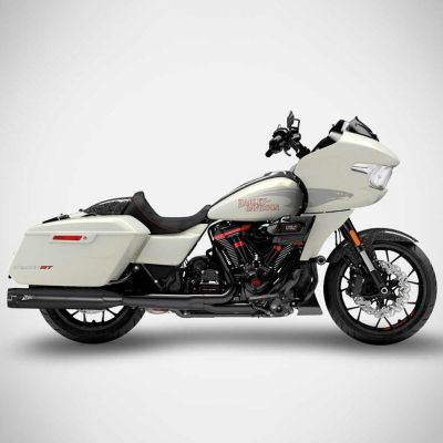2021以降 ツーリング 4.5インチ・スリップオンマフラー レーシング (ブラック) ザード