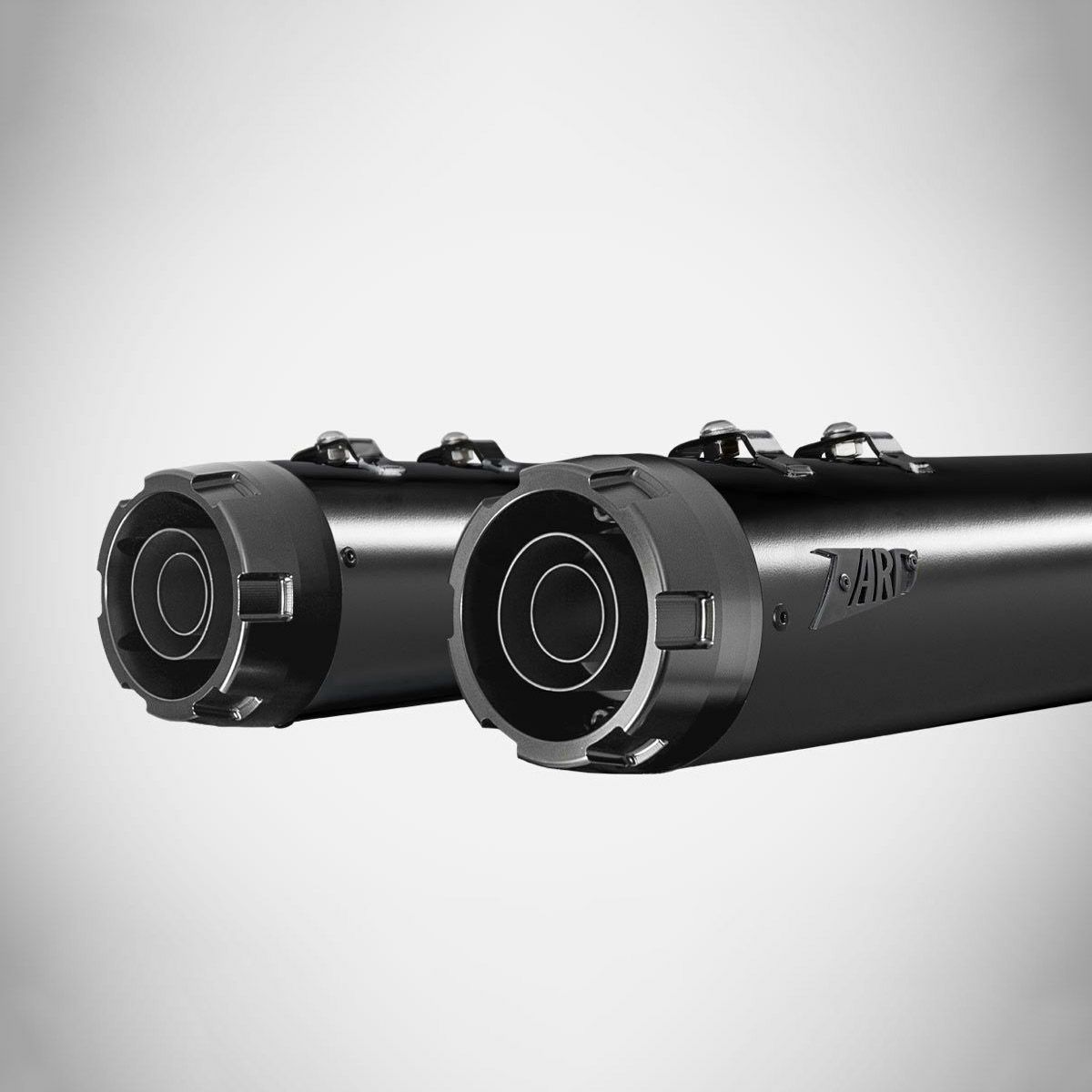 2021以降 ツーリング 4.5インチ・スリップオンマフラー レーシング (ブラック)1