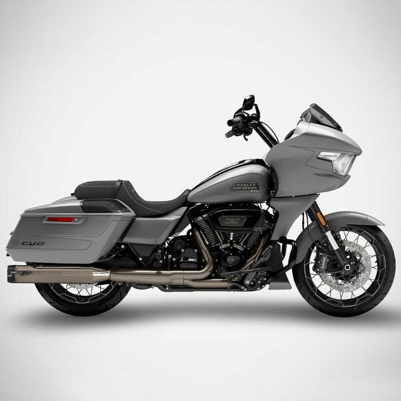 2021以降 ツーリング 4.5インチ・スリップオンマフラー レーシング (ブラッククローム)