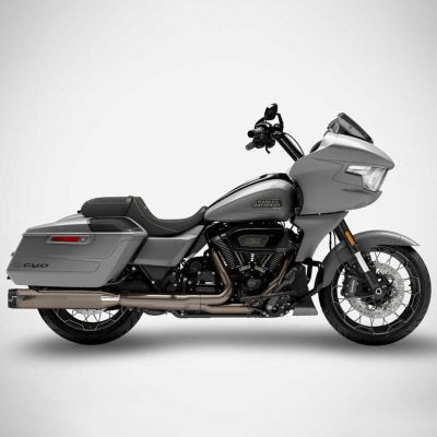 2021以降 ツーリング 4.5インチ・スリップオンマフラー レーシング (ブラッククローム) ザード