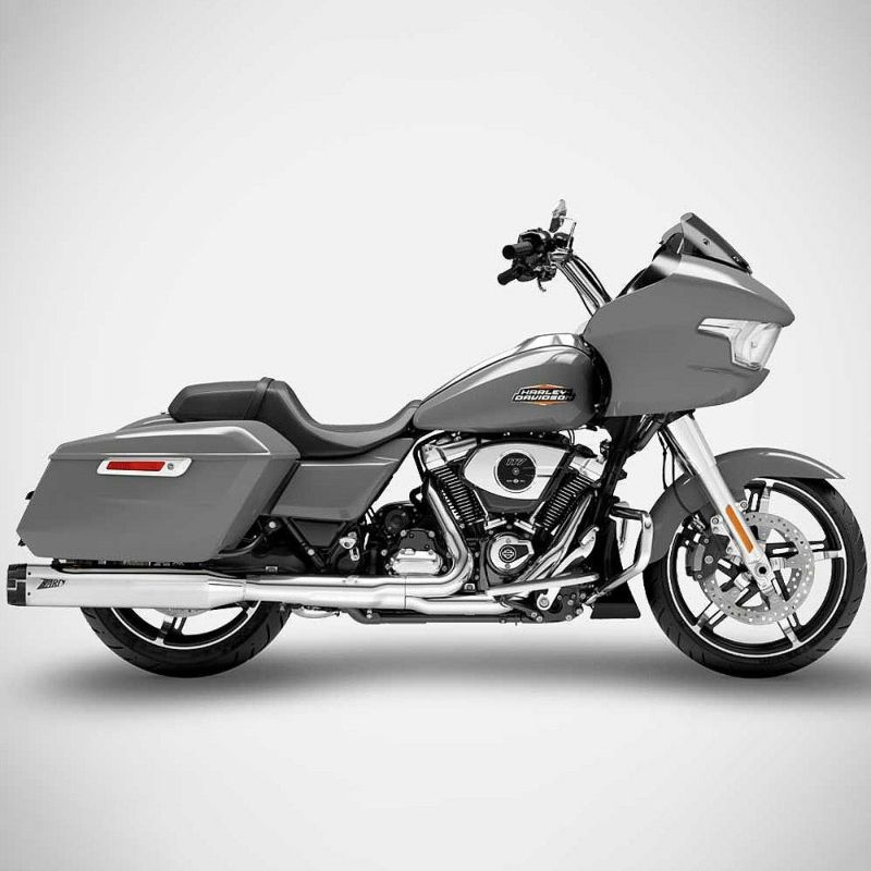 2021以降 ツーリング 4.5インチ・スリップオンマフラー レーシング (クローム)