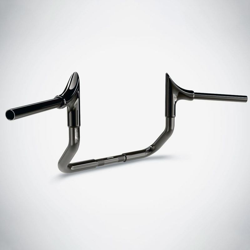 2024以降 ストリートグライド ブル 10インチ ハンドルバー (ブラッククローム)