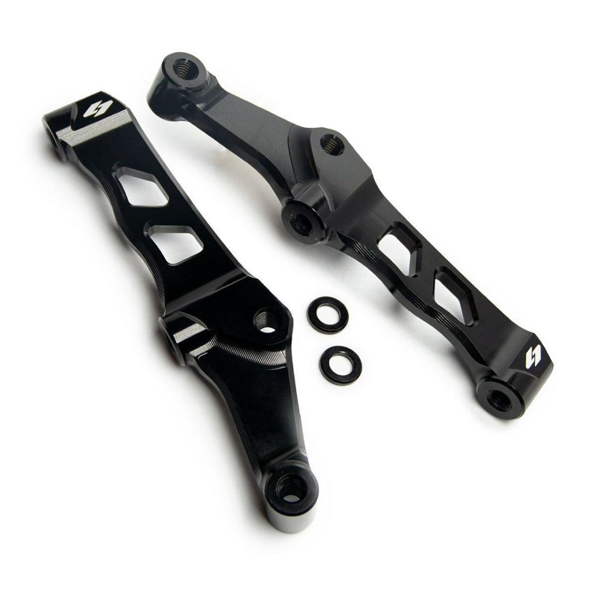 ハーレー用 ラジアルマウントキャリパーブラケット 108mmピッチ 左右セット (ブラック)1