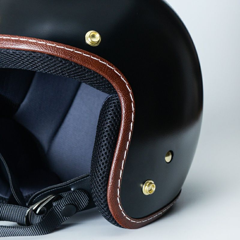 DEREKシリーズ ジェットヘルメット マットブラック feture 5