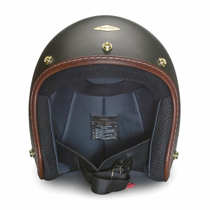 DEREKシリーズ ジェットヘルメット マットアイアン feture 2