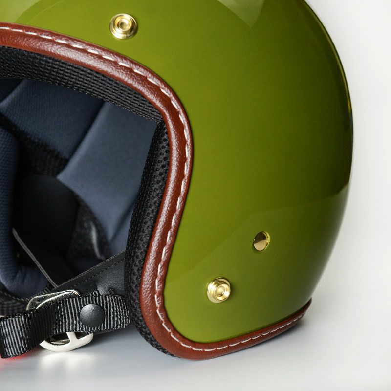 DEREKシリーズ ジェットヘルメット オリーブグリーン feture 5
