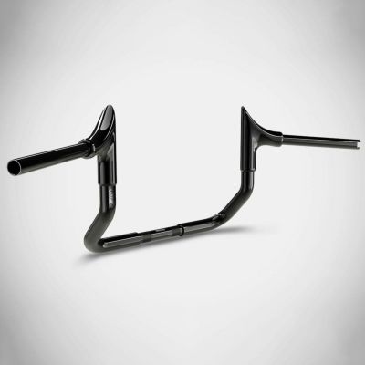 2008～2023 ストリートグライド、エレクトラグライド ブル 10インチ ハンドルバー (グロスブラック) ザード