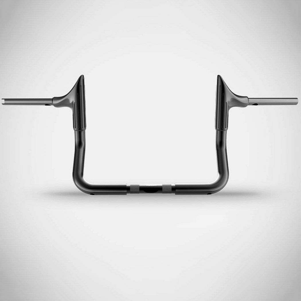 2008～2023 ストリートグライド、エレクトラグライド ブル 10インチ ハンドルバー (グロスブラック)1