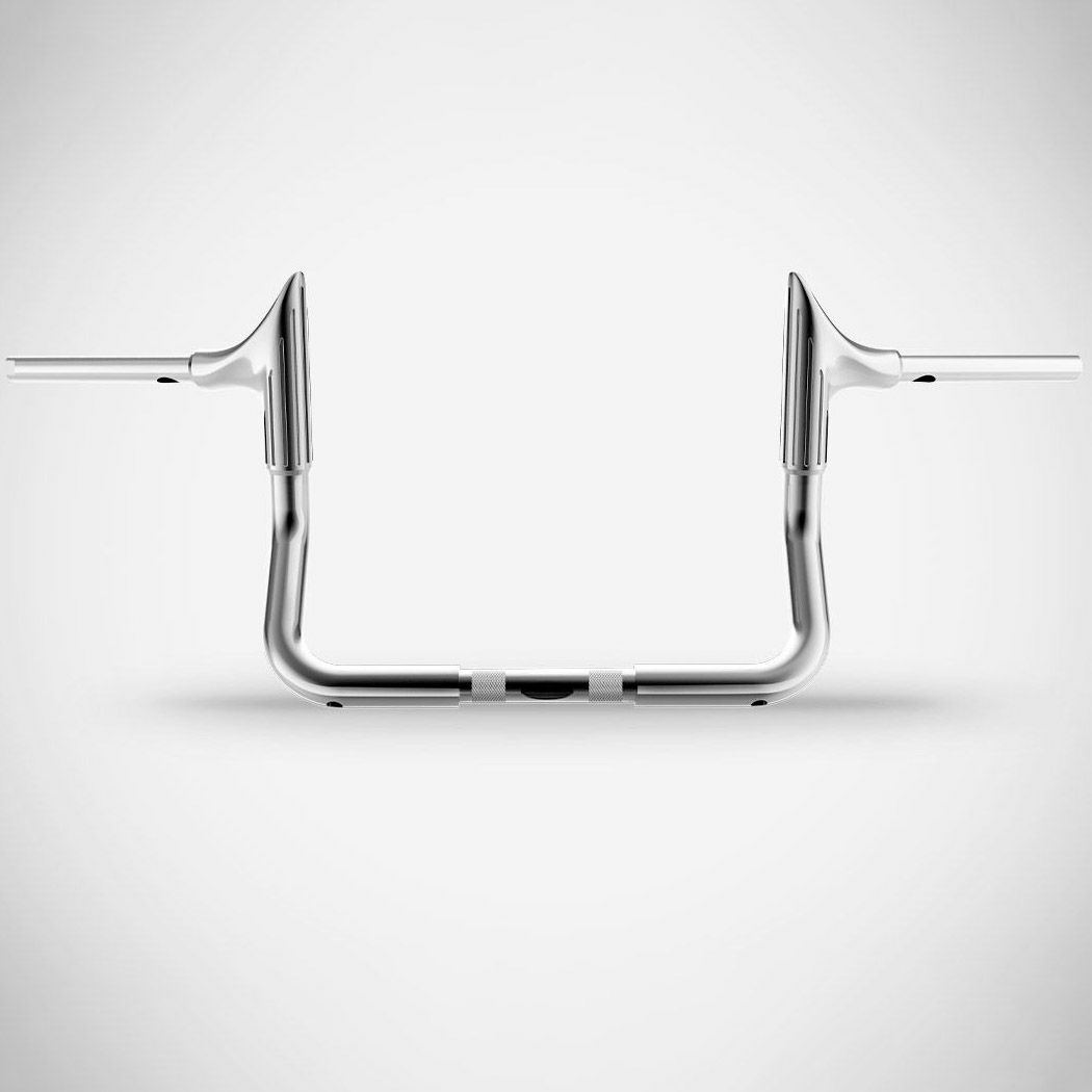 2008～2023 ストリートグライド、エレクトラグライド ブル 10インチ ハンドルバー (クローム)1