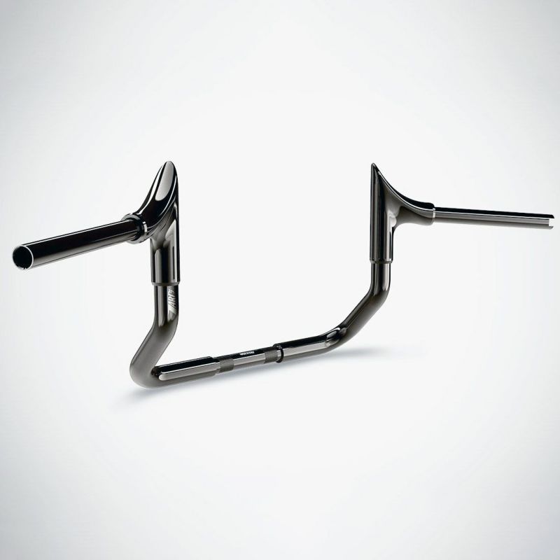 2008～2023 ストリートグライド、エレクトラグライド ブル 10インチ ハンドルバー (ブラッククローム)