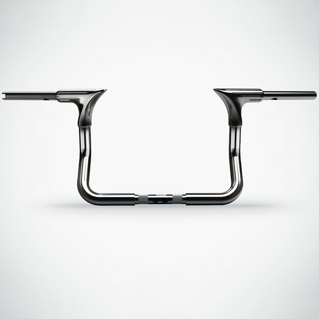  2008～2023 ストリートグライド、エレクトラグライド イーグル 12インチ ハンドルバー (ブラッククローム)1