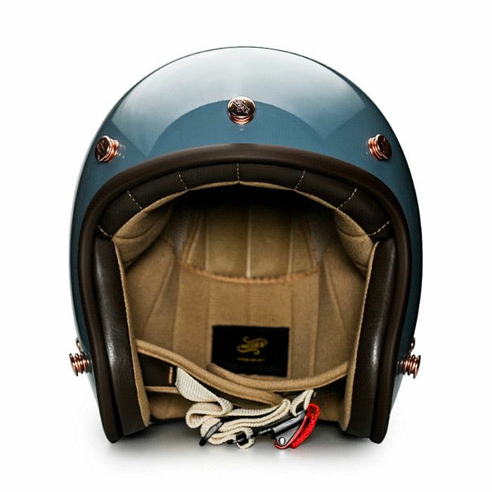 MODER BELLEシリーズ スモールシェル ジェットヘルメット ブライトデザートブルー feture 2