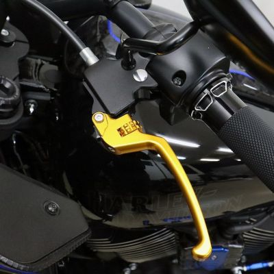M8ソフテイル アルミ アジャスタブルレバーセット スタンダードタイプ (ゴールド/ゴールド) スピードラ