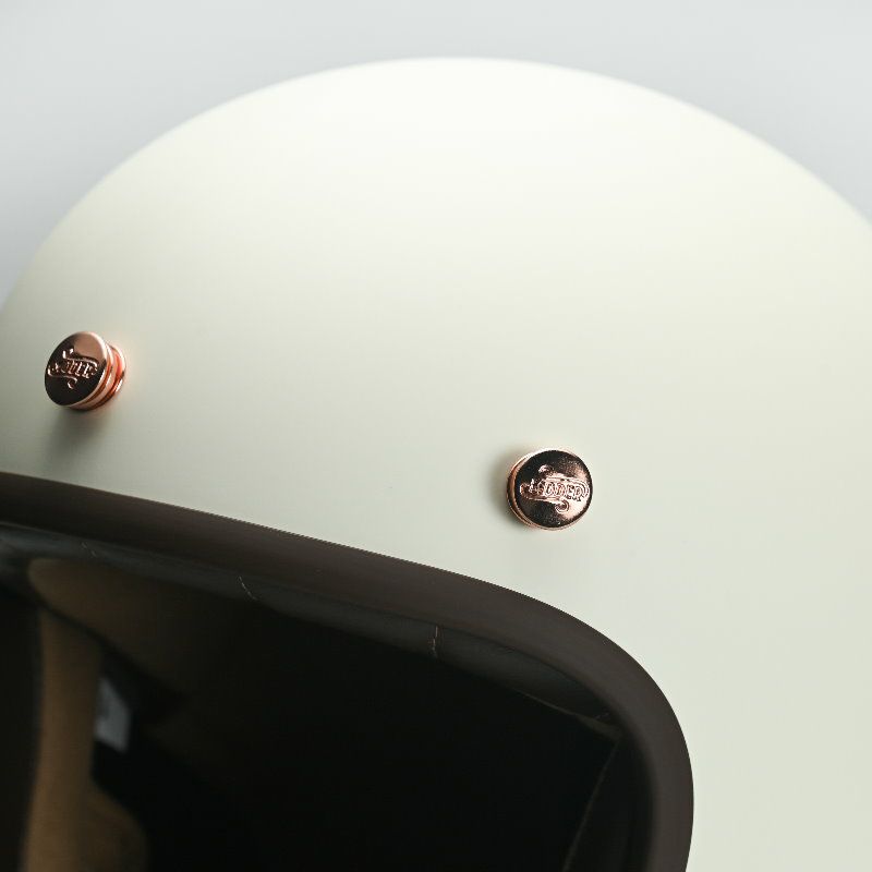 MODER BELLEシリーズ スモールシェル ジェットヘルメット フラットココナッツミルクホワイト feture 4