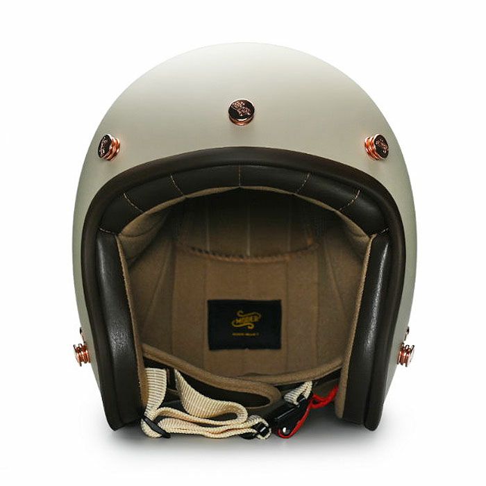 MODER BELLEシリーズ スモールシェル ジェットヘルメット フラットライトミルクティー feture 2