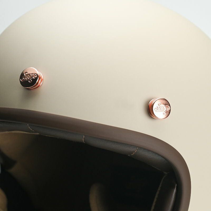 MODER BELLEシリーズ スモールシェル ジェットヘルメット フラットライトミルクティー feture 4