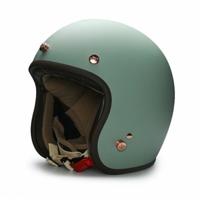 【SALE】MODER BELLEシリーズ スモールシェル ジェットヘルメット フラットグレーグリーン feture