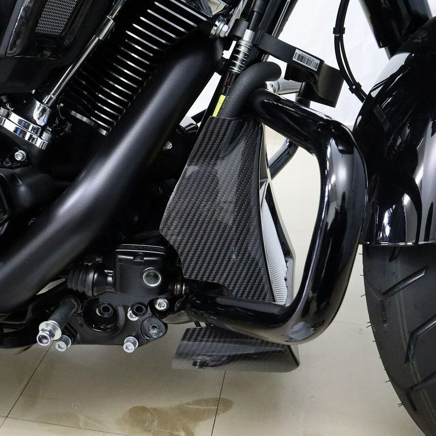 2024以降 ツーリング ドライカーボン・ラジエターカバー (綾織り/艶有り)1