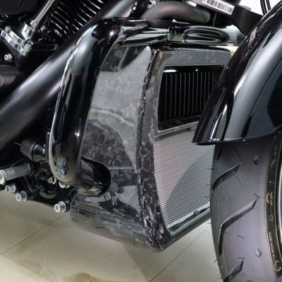 2024以降 ツーリング ドライカーボン・ラジエターカバー (フォージド/艶有り) スピードラ