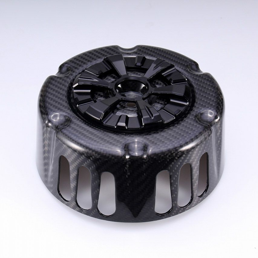 ステルスエアクリーナー用 ドライカーボン・カバー (綾織り/艶消し/ブラック)