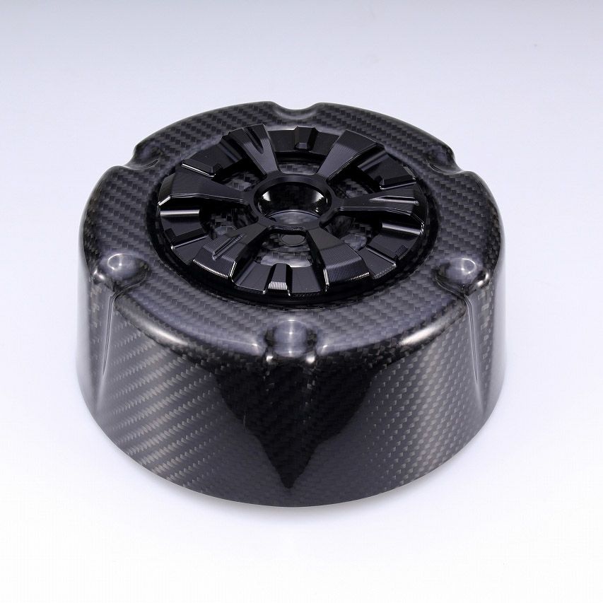 ステルスエアクリーナー用 ドライカーボン・カバー (綾織り/艶消し/ブラック)1