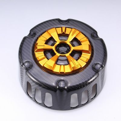 ステルスエアクリーナー用 ドライカーボン・カバー (綾織り/艶消し/ゴールド) スピードラ