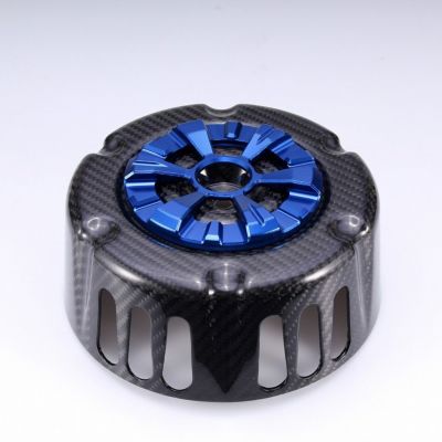 ステルスエアクリーナー用 ドライカーボン・カバー (綾織り/艶消し/ブルー) スピードラ