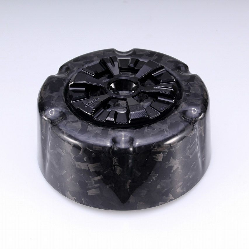 ステルスエアクリーナー用 ドライカーボン・カバー (フォージド/艶有り/ブラック)2