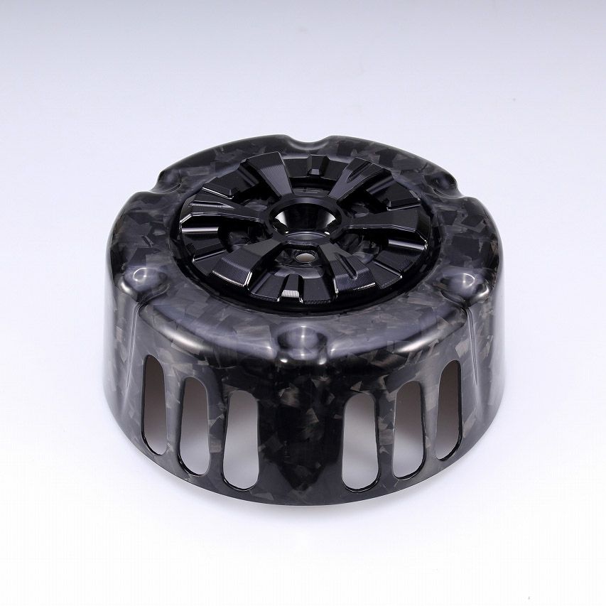 ステルスエアクリーナー用 ドライカーボン・カバー (フォージド/艶消し/ブラック)