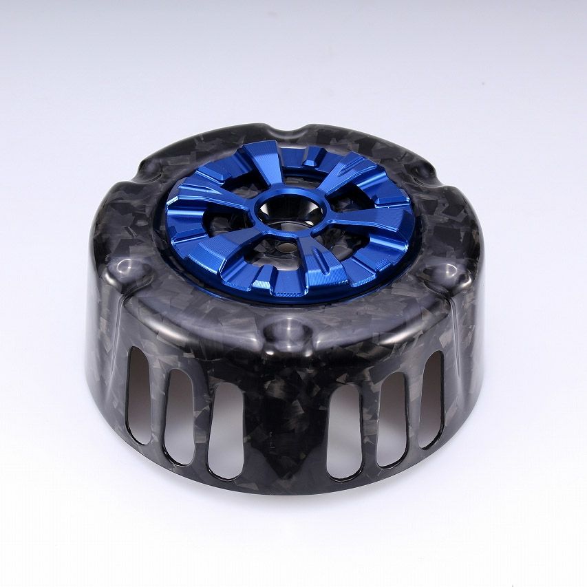 ステルスエアクリーナー用 ドライカーボン・カバー (フォージド/艶消し/ブルー)