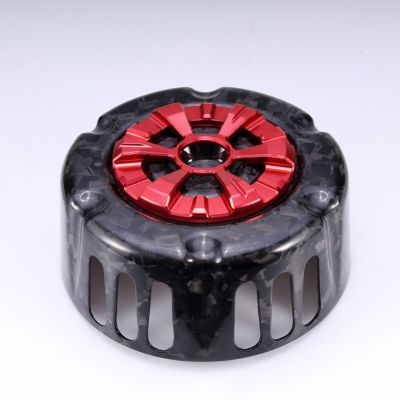 ステルスエアクリーナー用 ドライカーボン・カバー (フォージド/艶消し/レッド) スピードラ